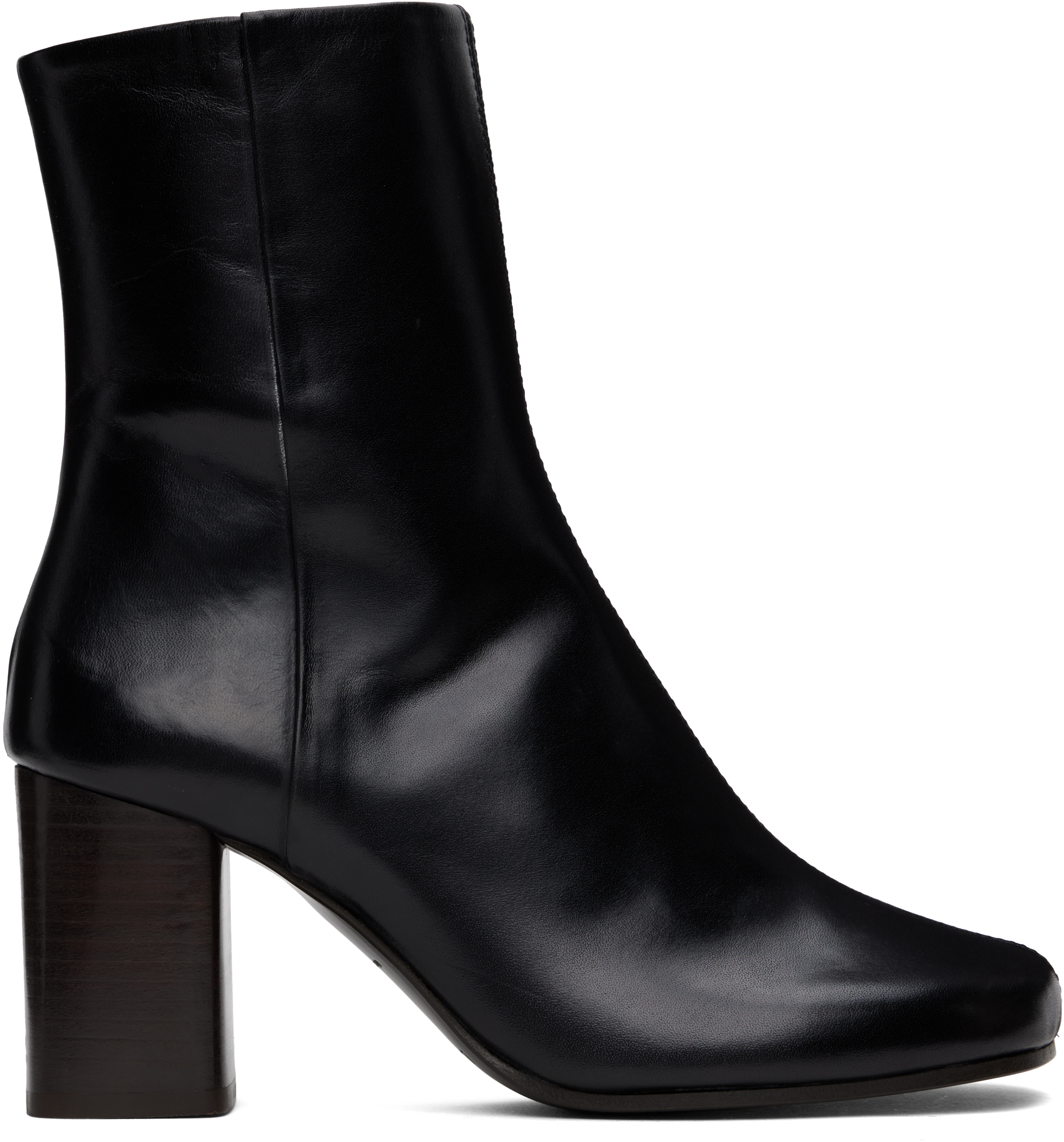 LEMAIRE BLACK ANATOMIC 80 BOOTS 