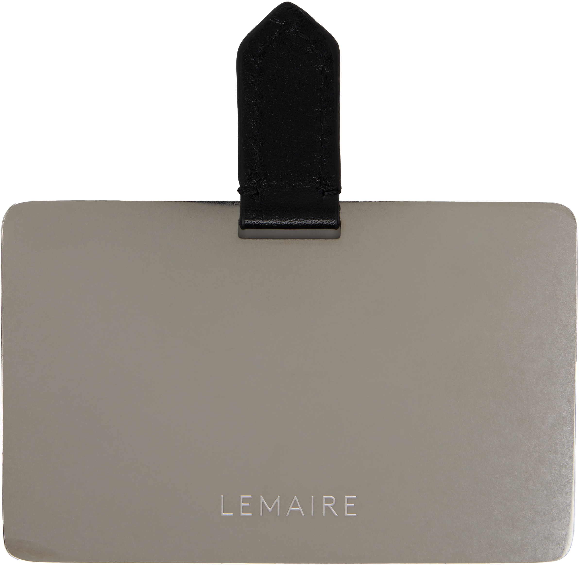 Lemaire Black Calepin Mirror & Card Holder In Bk999 Black