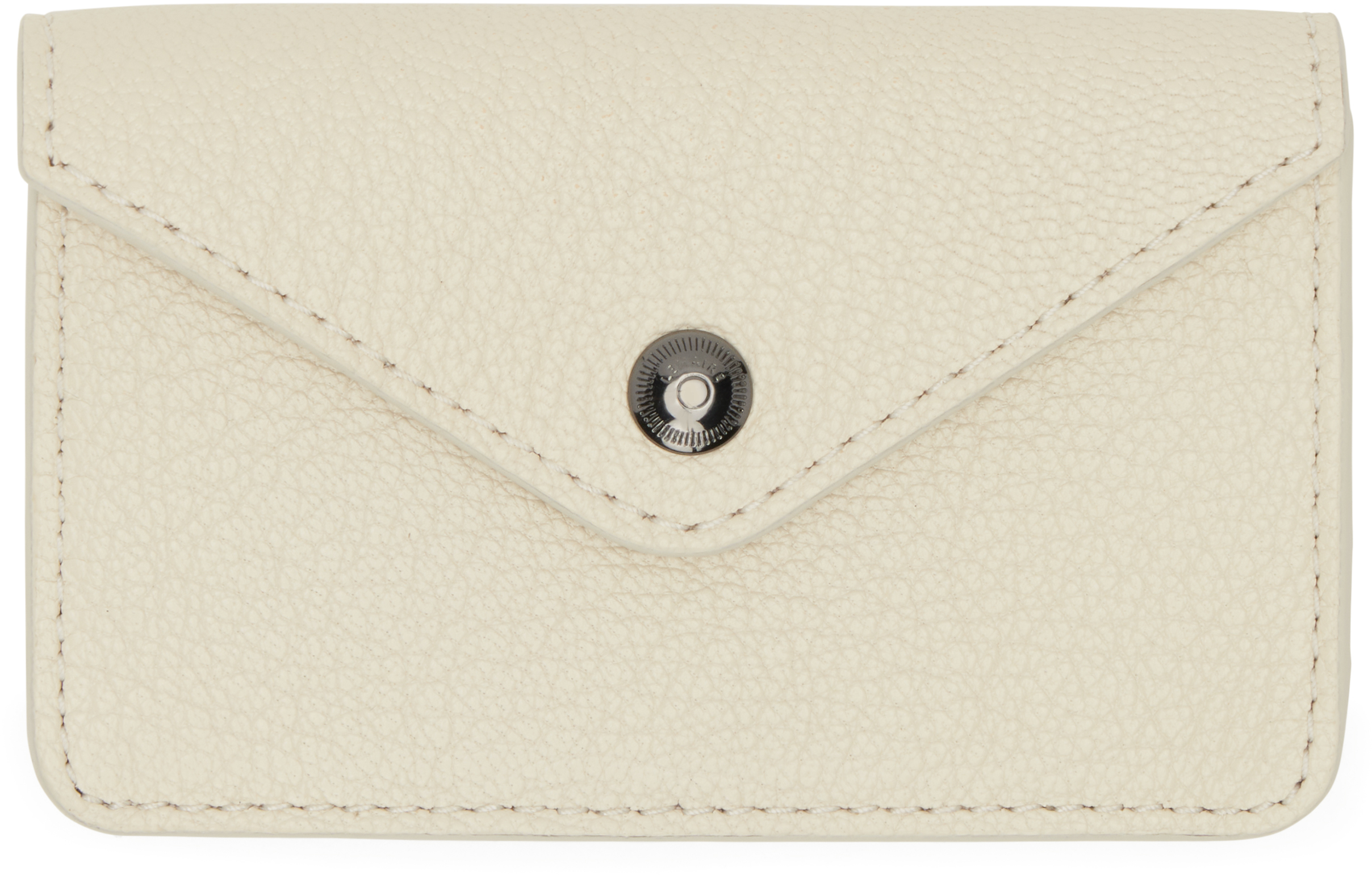 Lemaire Off-white Enveloppe Coin Pouch In Wh048 Light Cream