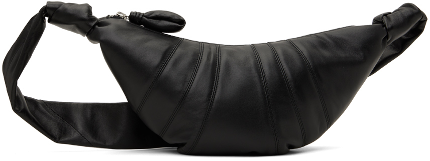 Lemaire Black Small Croissant Bag In Bk999 Black