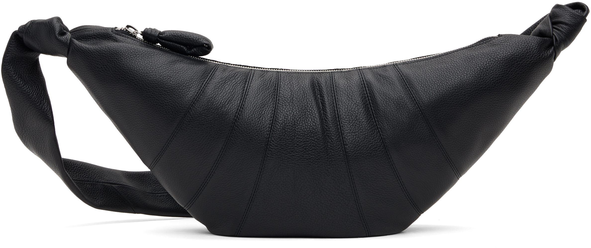 Black Medium Croissant Bag