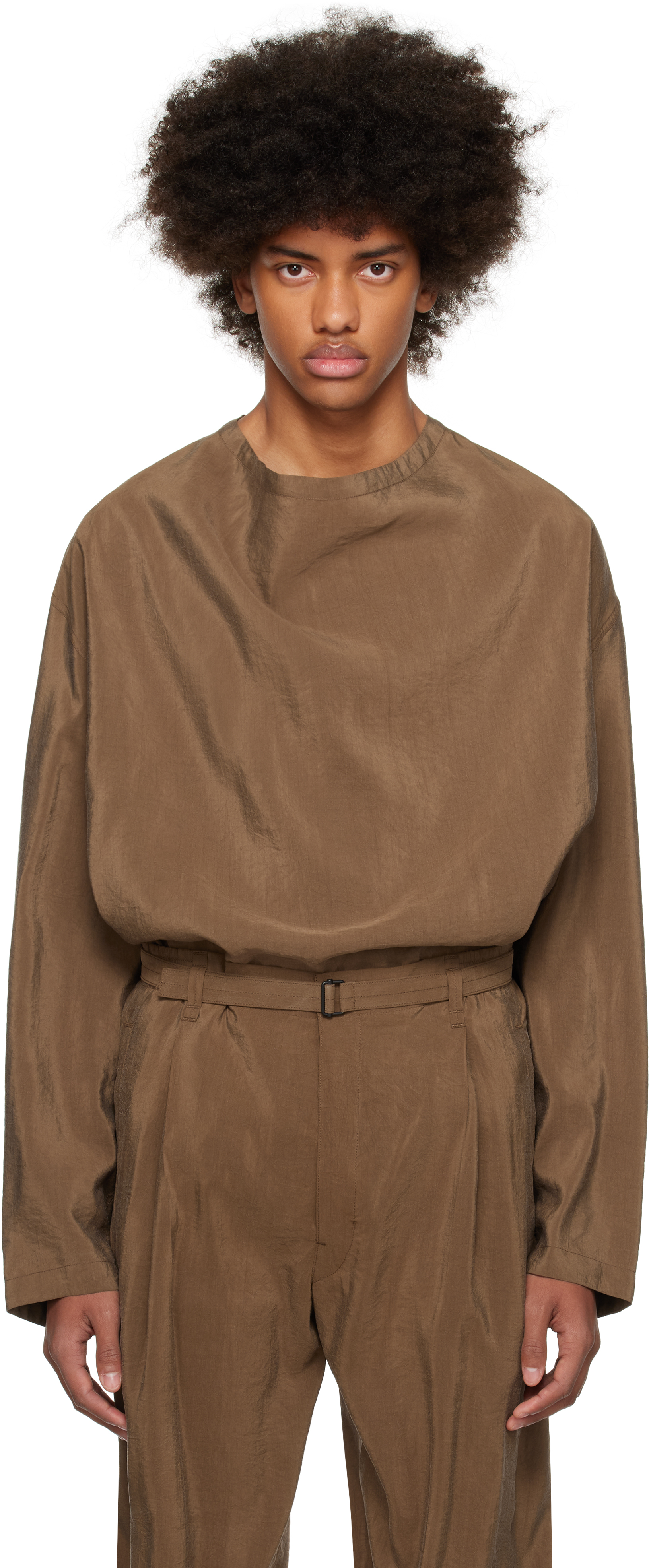 Brown Light Vareuse Shirt