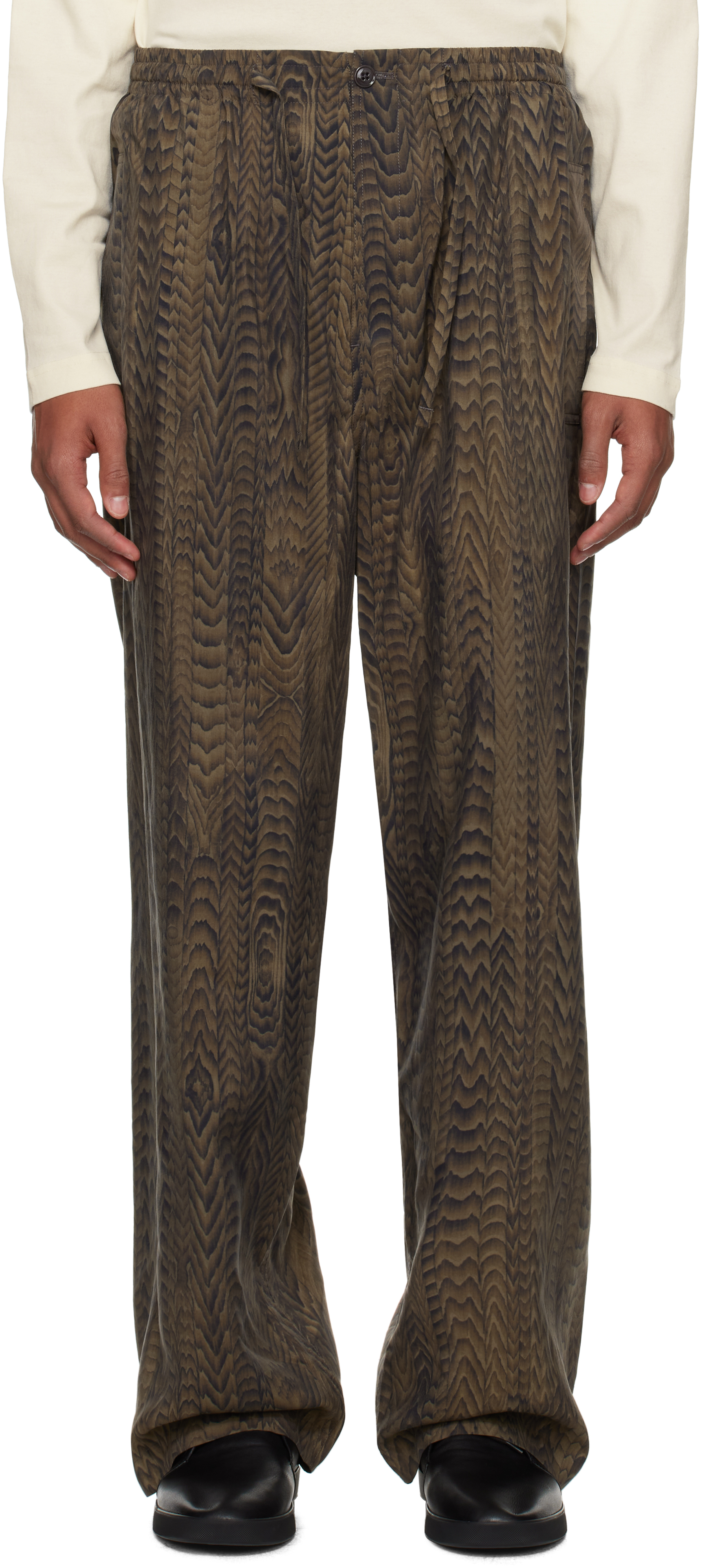 Brown FreelingWaters Edition Printed Pyjama Pants