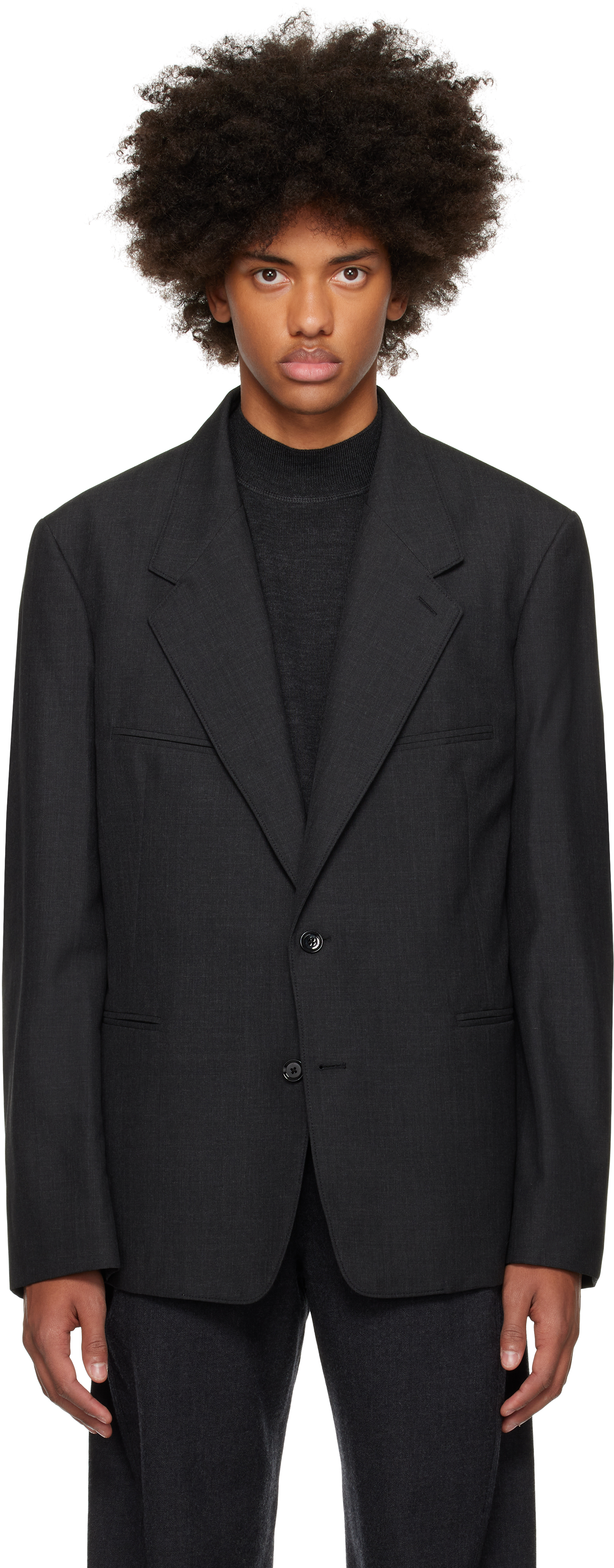 Black Tailored Single Breasted Blazer