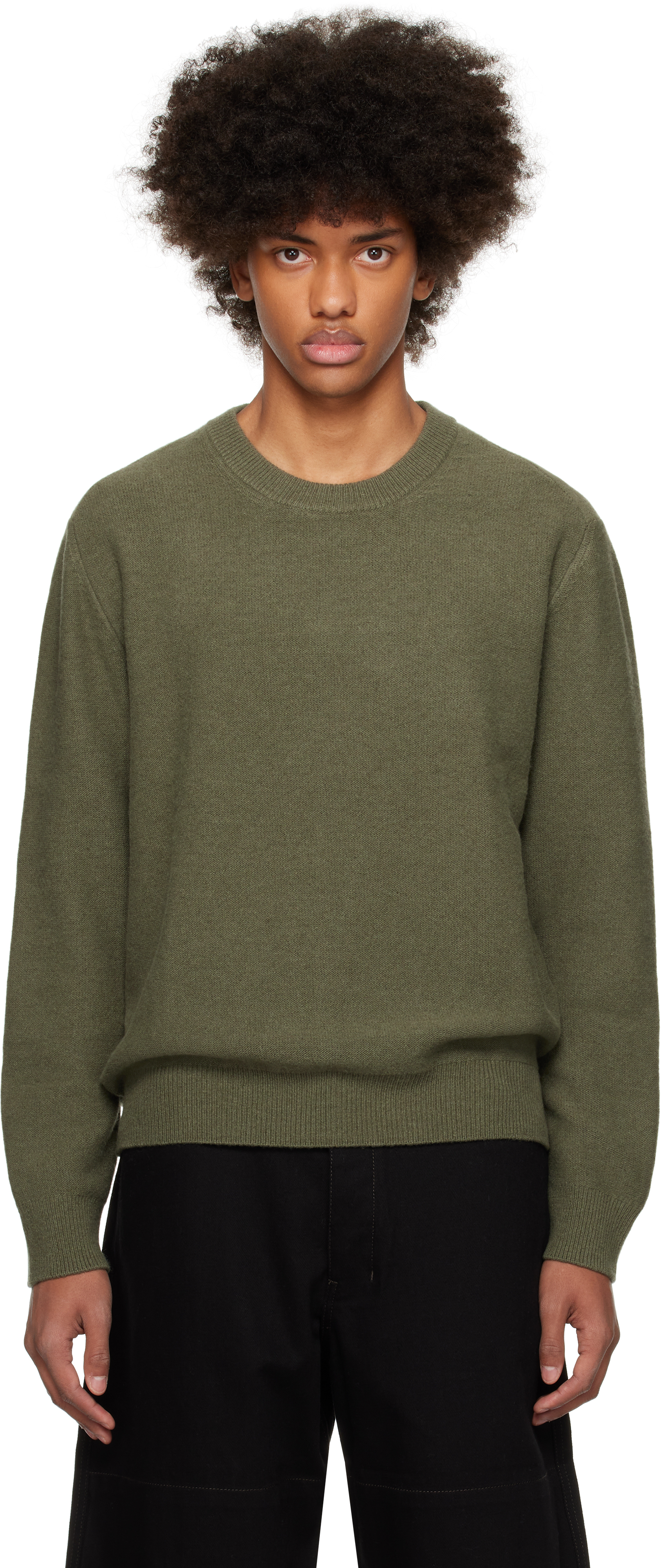 Khaki Crew Neck Sweater