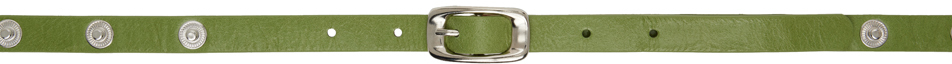Shop Paloma Wool Green Snaps Belt In 511 Green
