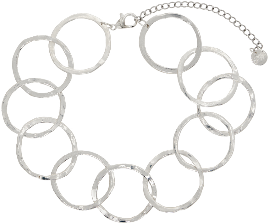 Shop Paloma Wool Silver Luana Necklace In 810 Silver