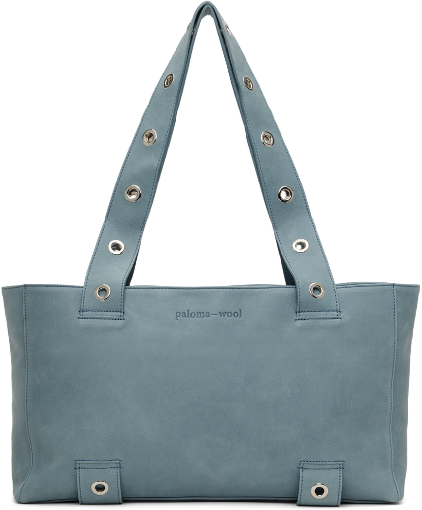 Shop Paloma Wool Blue Gilda Shopper Bag In 116 Light Blue