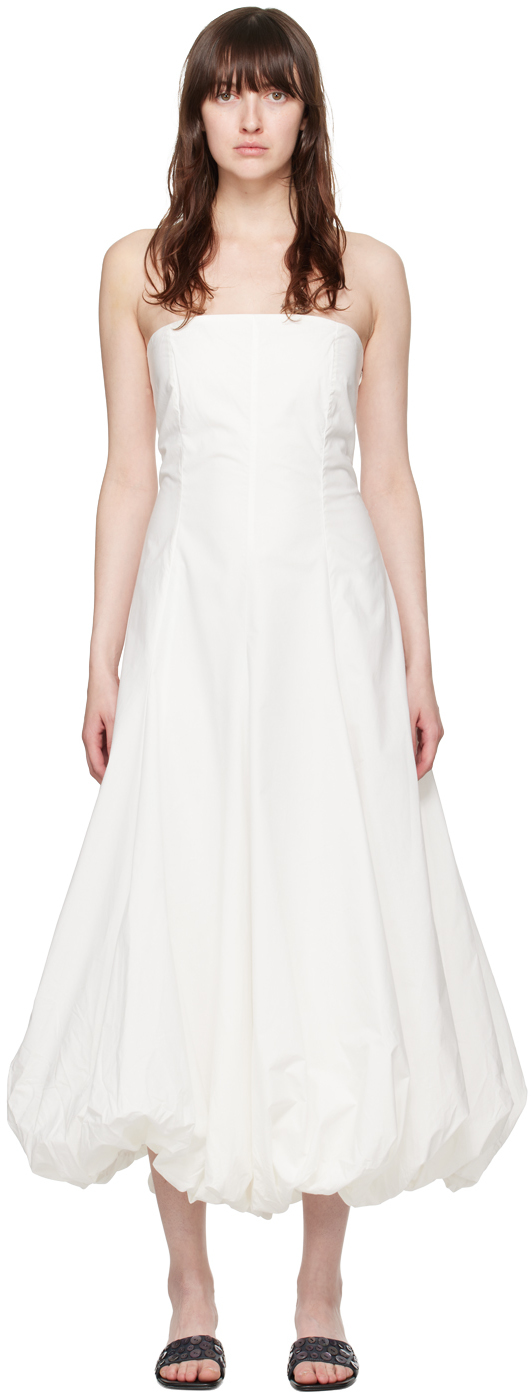 White Globo Maxi Dress