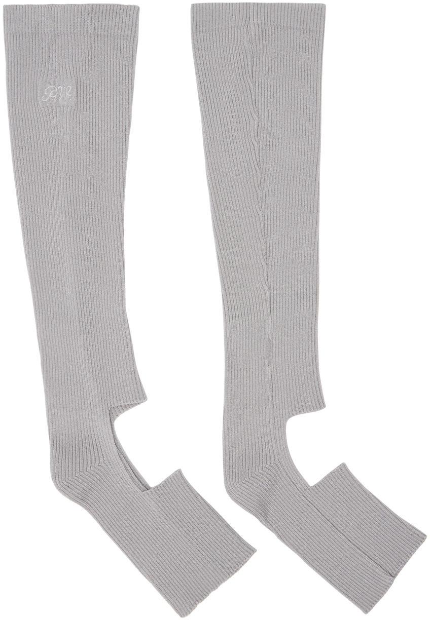 タイツ・ソックス Paloma Wool Women's CAROLINA Leg Warmer Gray SJ0401 Gray Carolina Leg Warmers by Paloma Wool on Sale