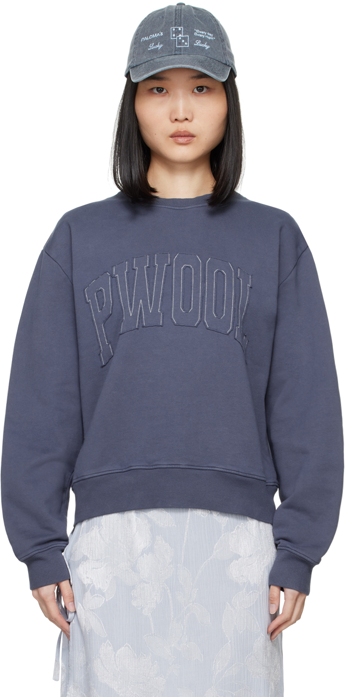 Navy 'PWool' Sweatshirt