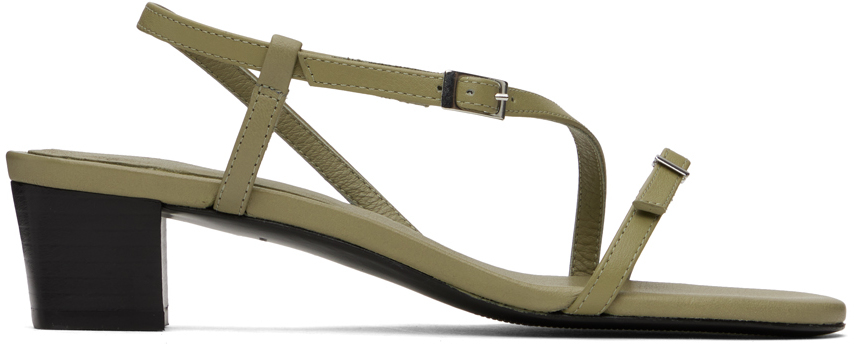 Green Mara Heeled Sandals