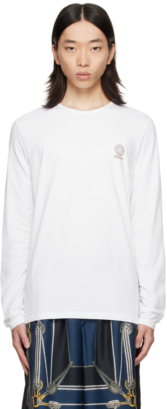 White Medusa Long Sleeve T-Shirt
