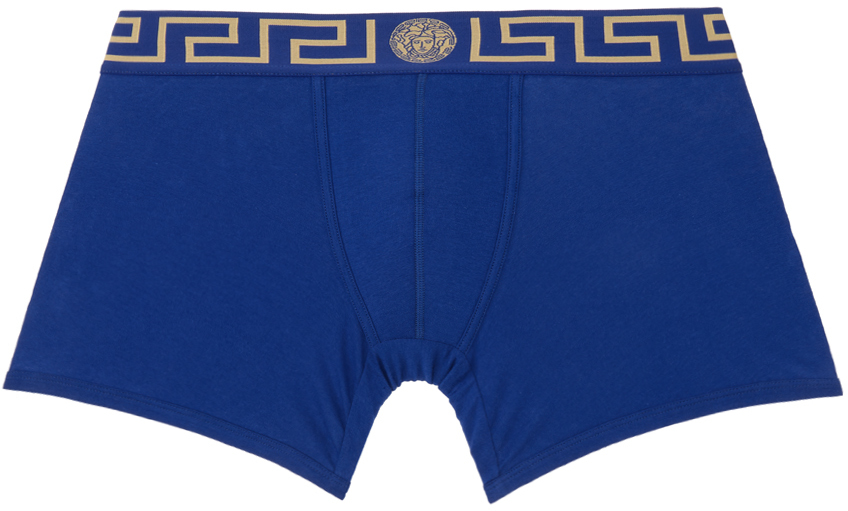 Red Greca Border Long Boxers