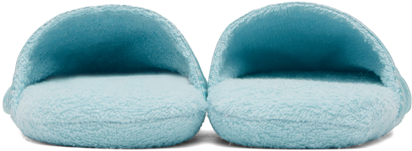 Versace Blue 'i Heart Baroque' Slippers In 1uh90-pale Blue