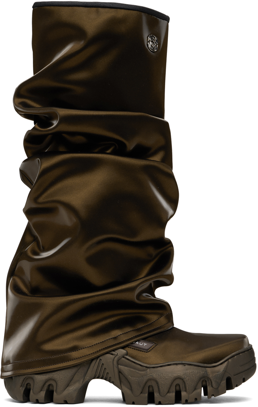 Shop Rombaut Brown Typhoon Tall Boots In Bronze