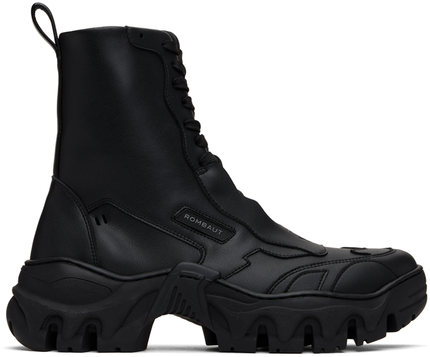 Shop Rombaut Black Boccaccio Ii Boot Sneakers In Black Beyond Leather