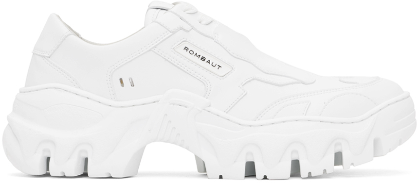 Shop Rombaut White Boccaccio Ii Sneakers In White Future Leather