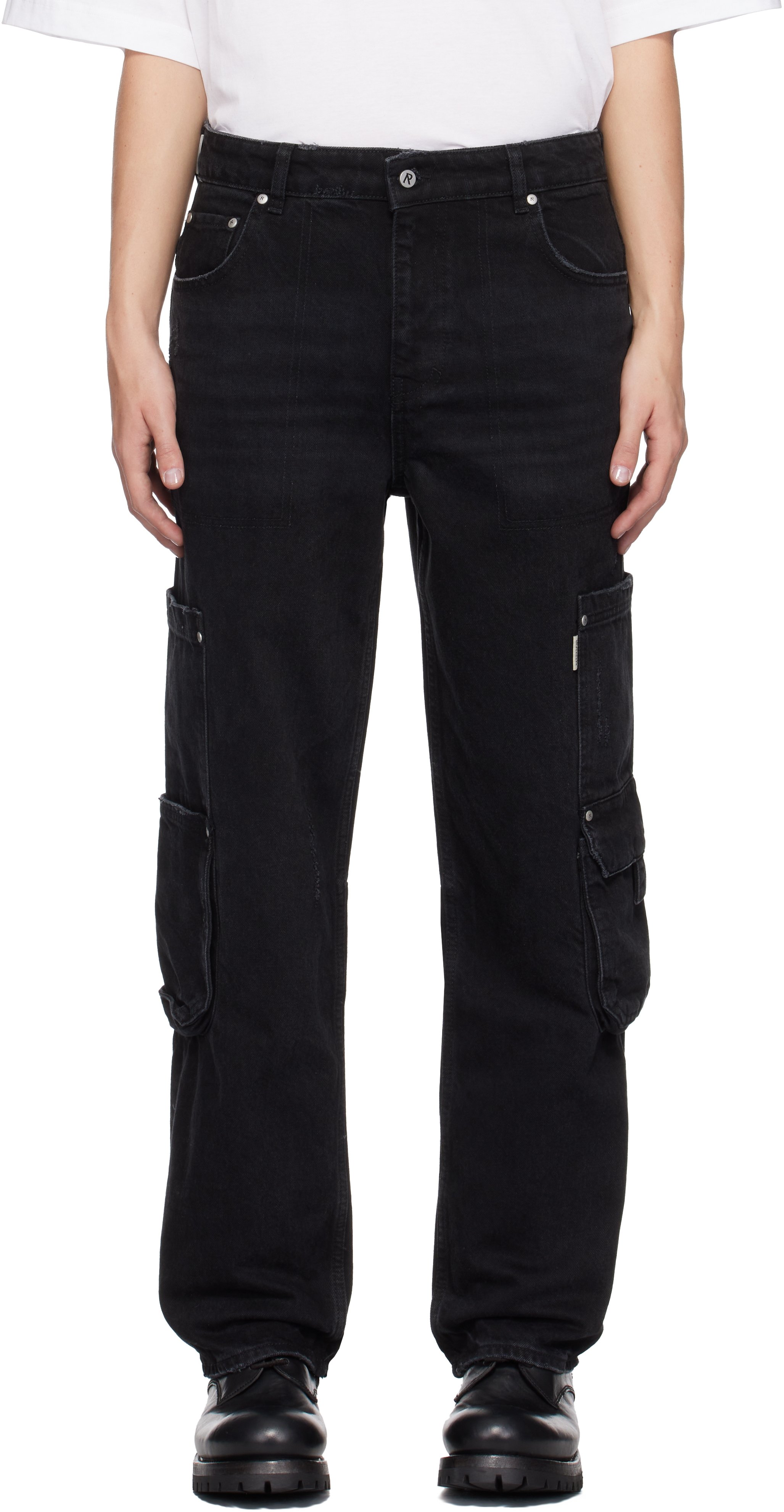 Shop Represent Black R3 Workshop Jeans