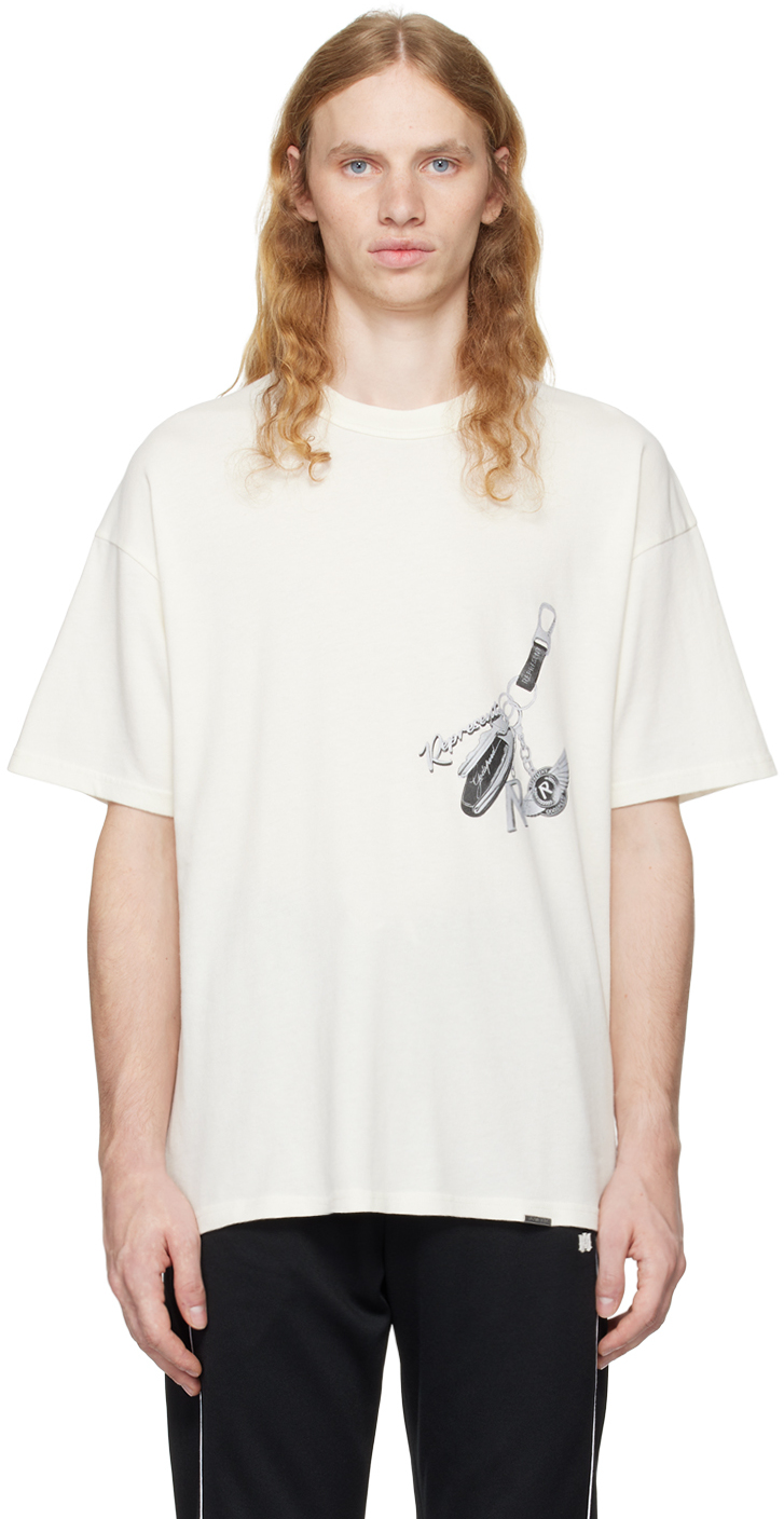 Shop Represent Off-white 'keys To The Club' T-shirt In Flat White