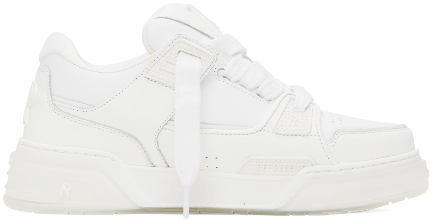 Shop Represent White Studio Sneakers In Flat White