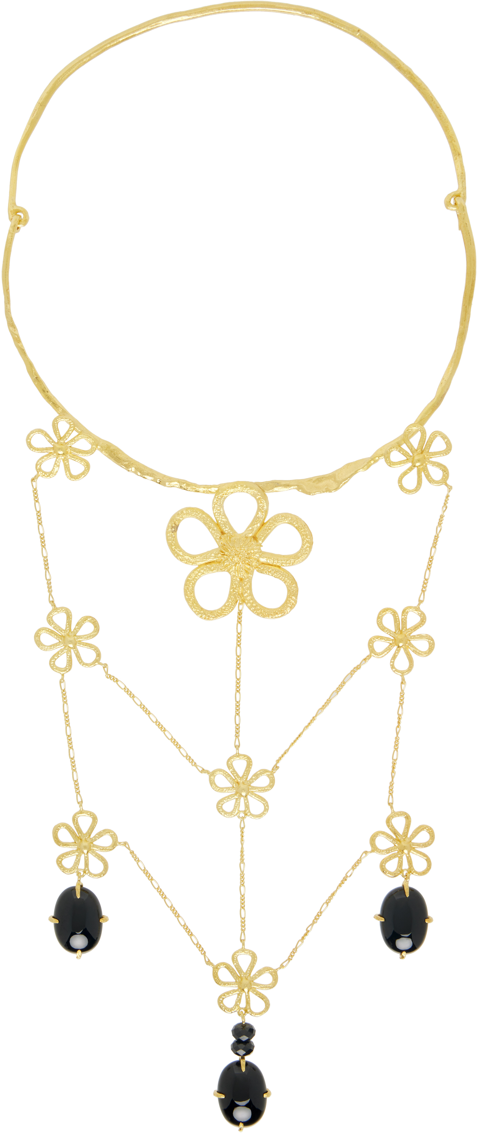 Gold Conie Vallese Edition Folklore Drop Necklace