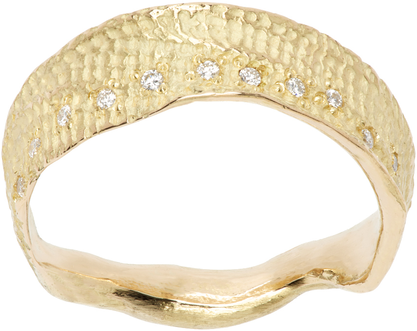 Gold L'amore Mezuzah Ring