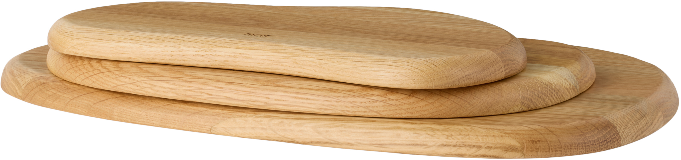 Ferm Living Oak Cairn Cutting Board Set, 3 Pcs In Oak