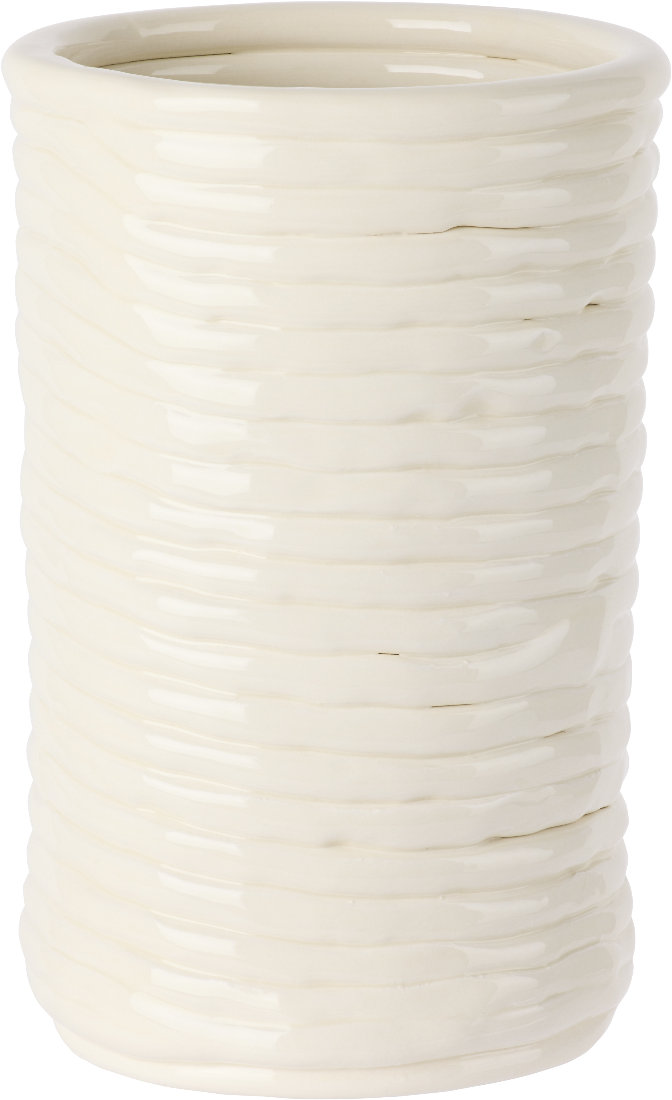 Ferm Living Off-white Corduroy Vase In Off White