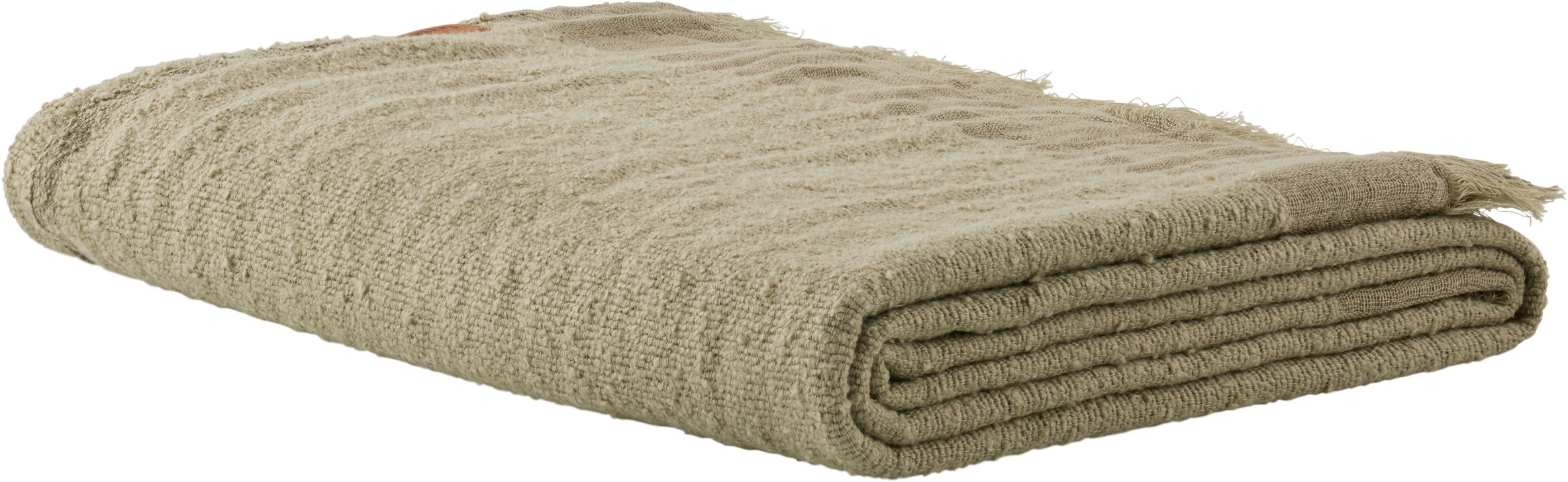 Ferm Living Green Weaver Throw In Grey Green