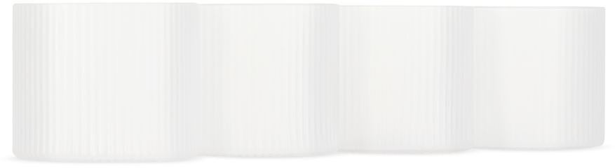 Ferm Living Ripple Low Glasses Set, 4 Pcs In Frosted