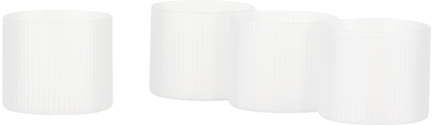 FERM LIVING RIPPLE LOW GLASSES SET, 4 PCS