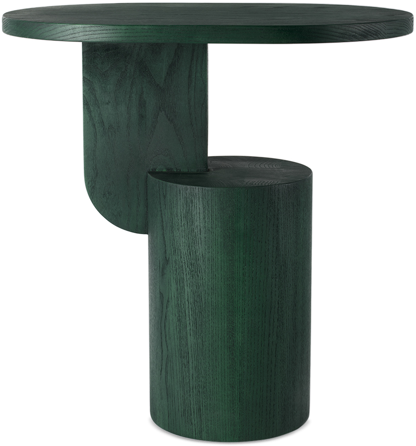 Ferm Living Green Insert Side Table In Myrtle Green Stained