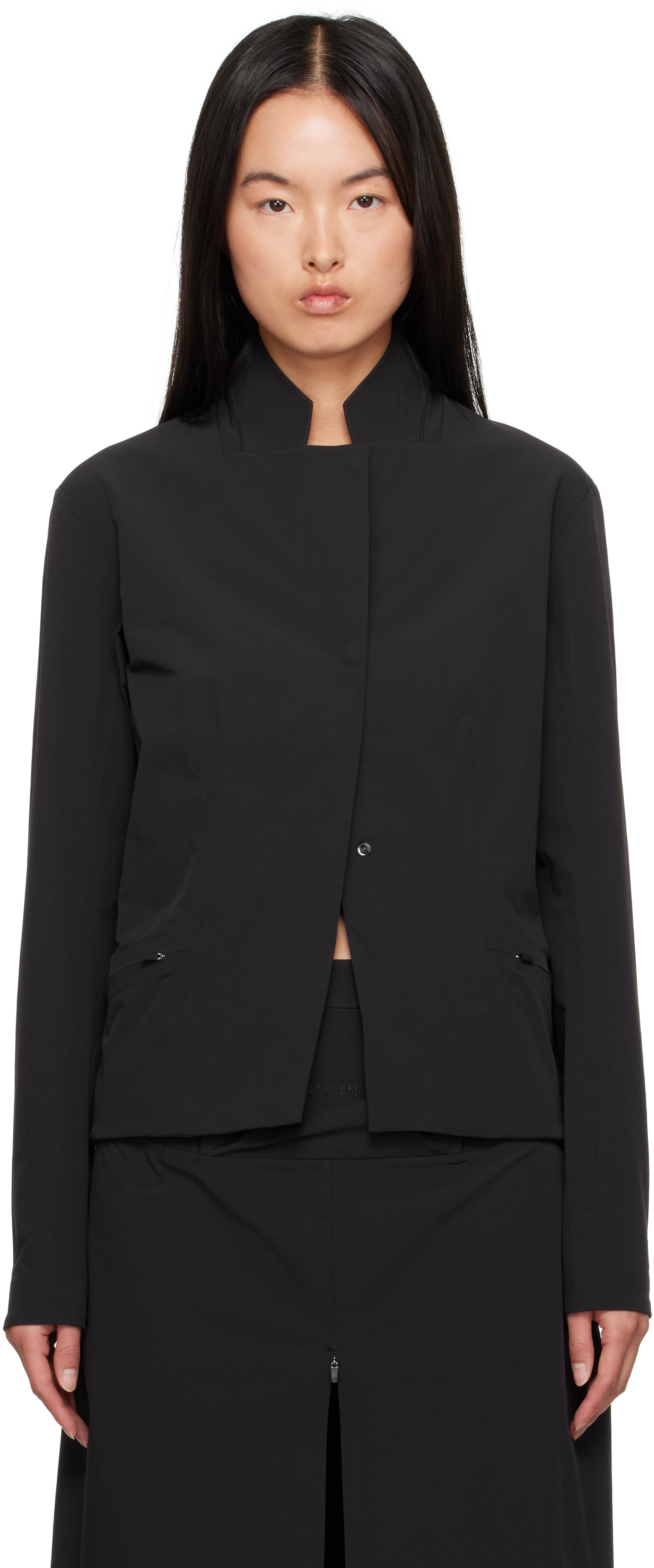 Johanna Parv Wool-blend Jacket In Black