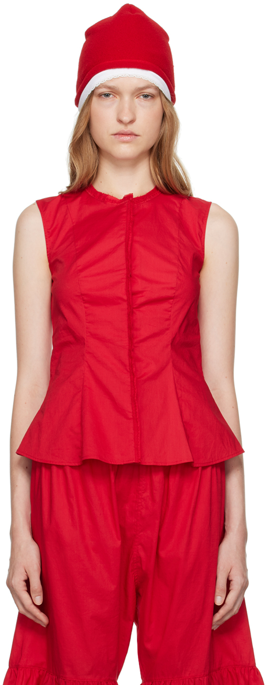 Shop Colleen Allen Red Victorian Tank Top