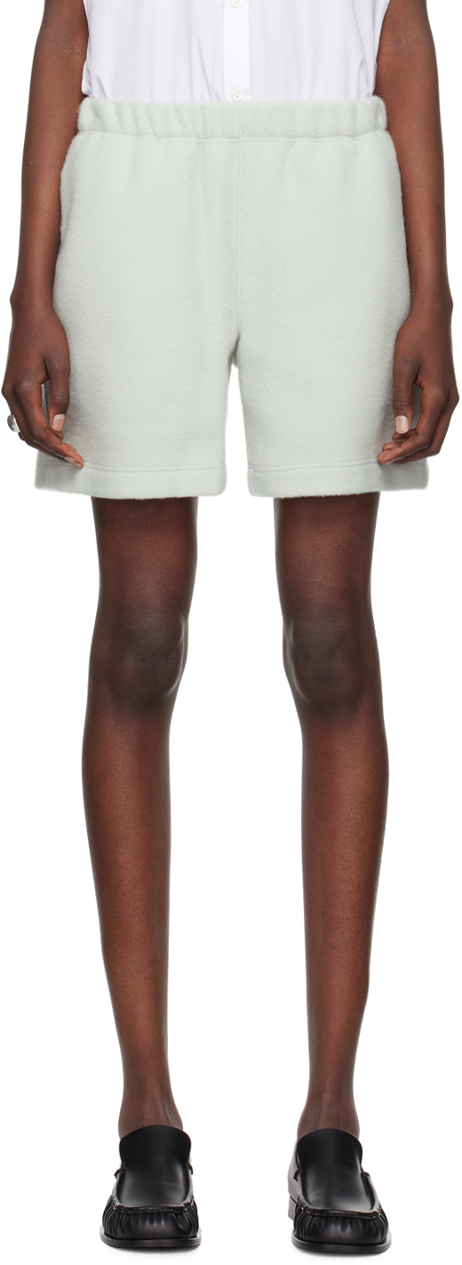 Gray Virgin Wool Shorts