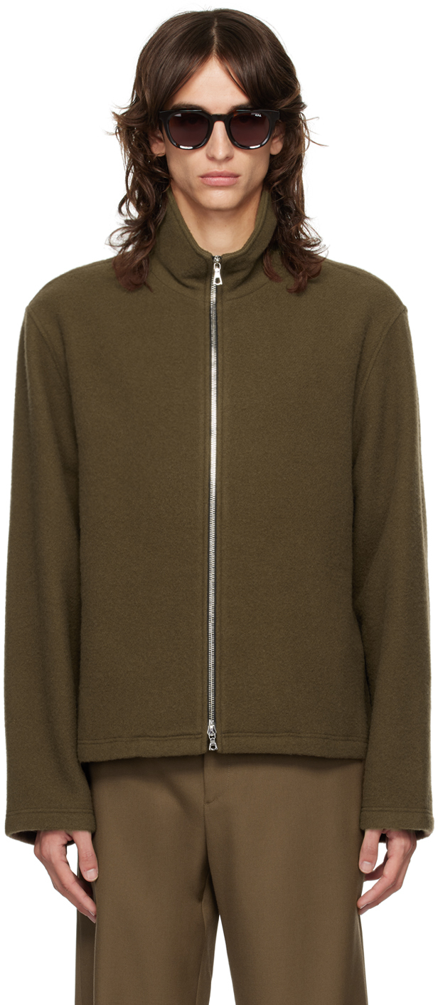 Brown Two-Way Zip Jacket