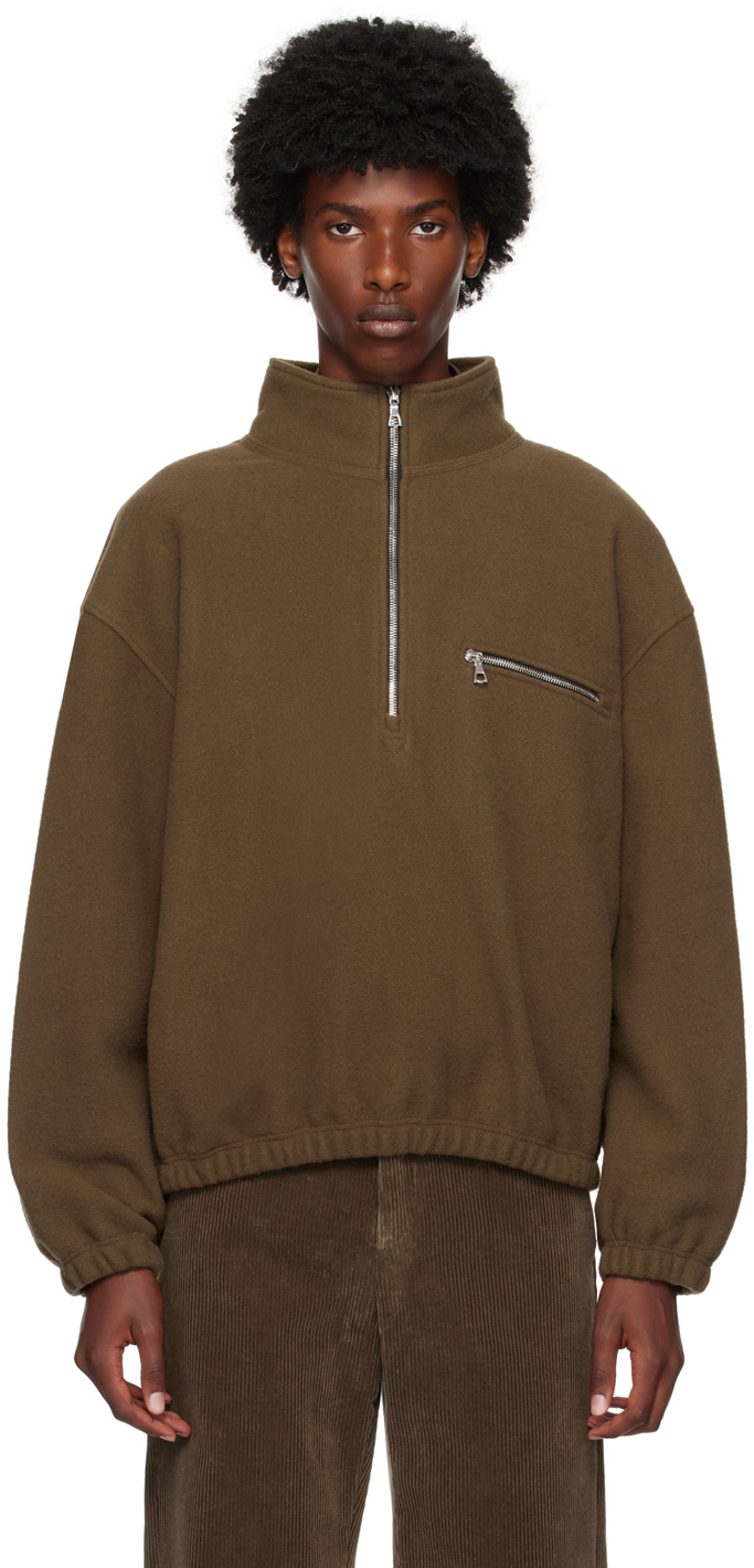 Brown Polar Fleece Sweater