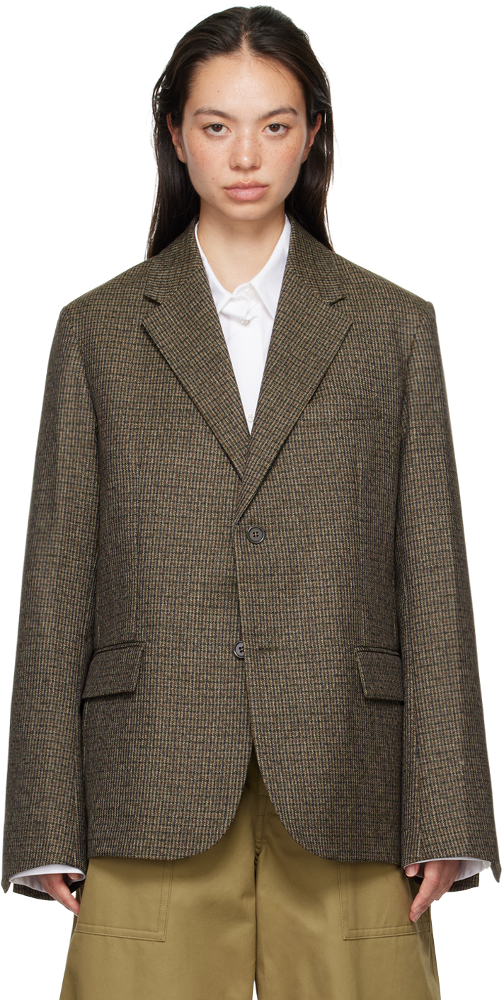 Brown Flap Pocket Blazer