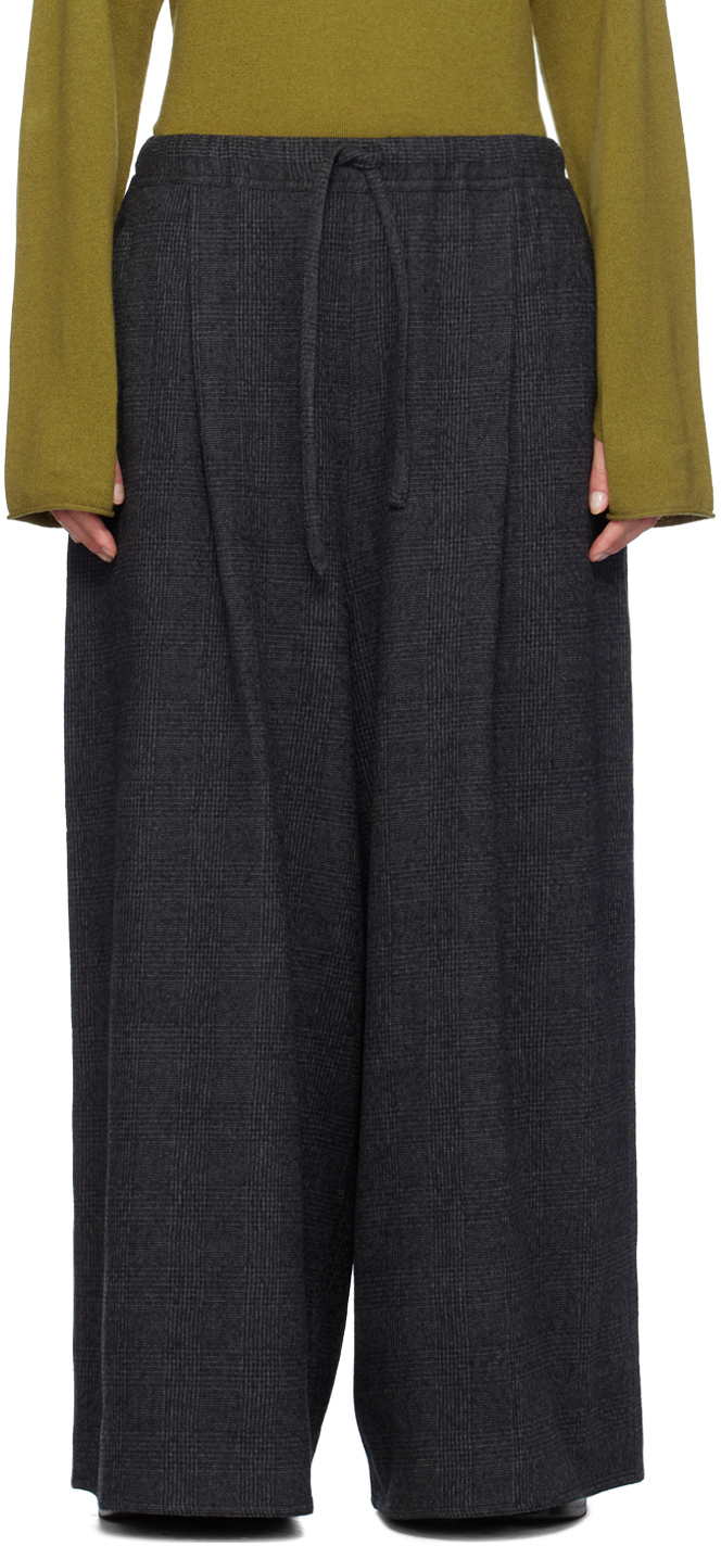 Shop Sofie D'hoore Gray Palau Trousers In Coal