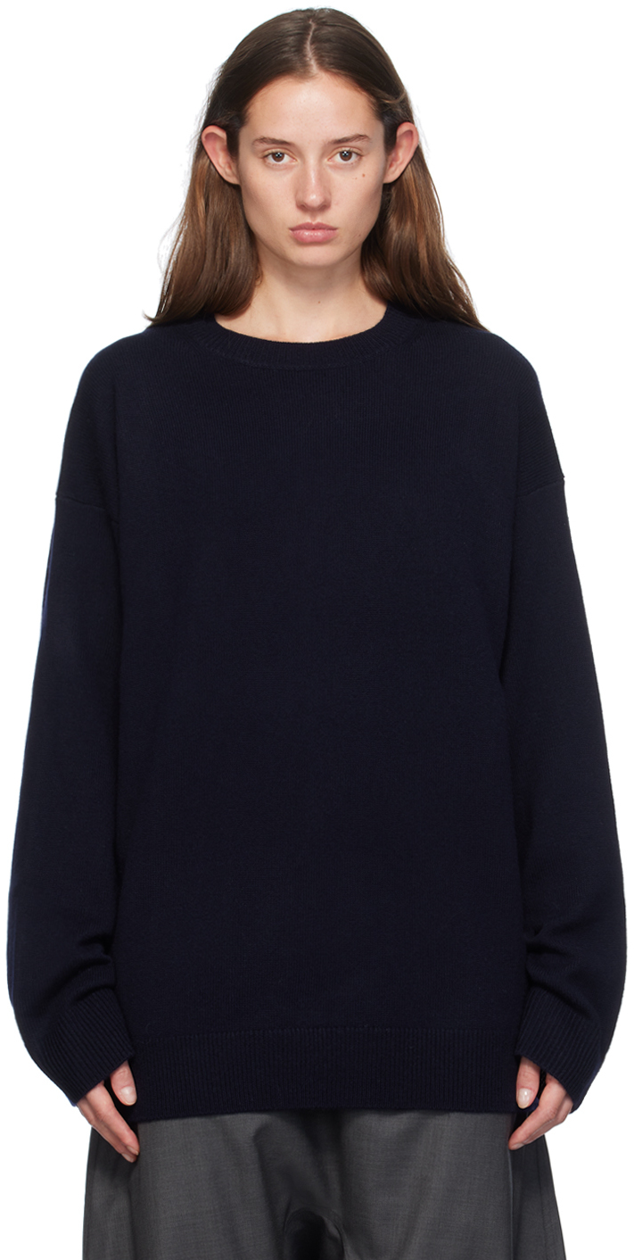 Shop Sofie D'hoore Navy Mizu Sweater In Midnight