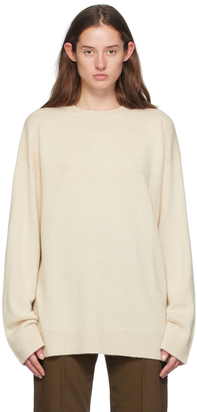 Shop Sofie D'hoore Off-white Mizu Sweater In Ivory Melange