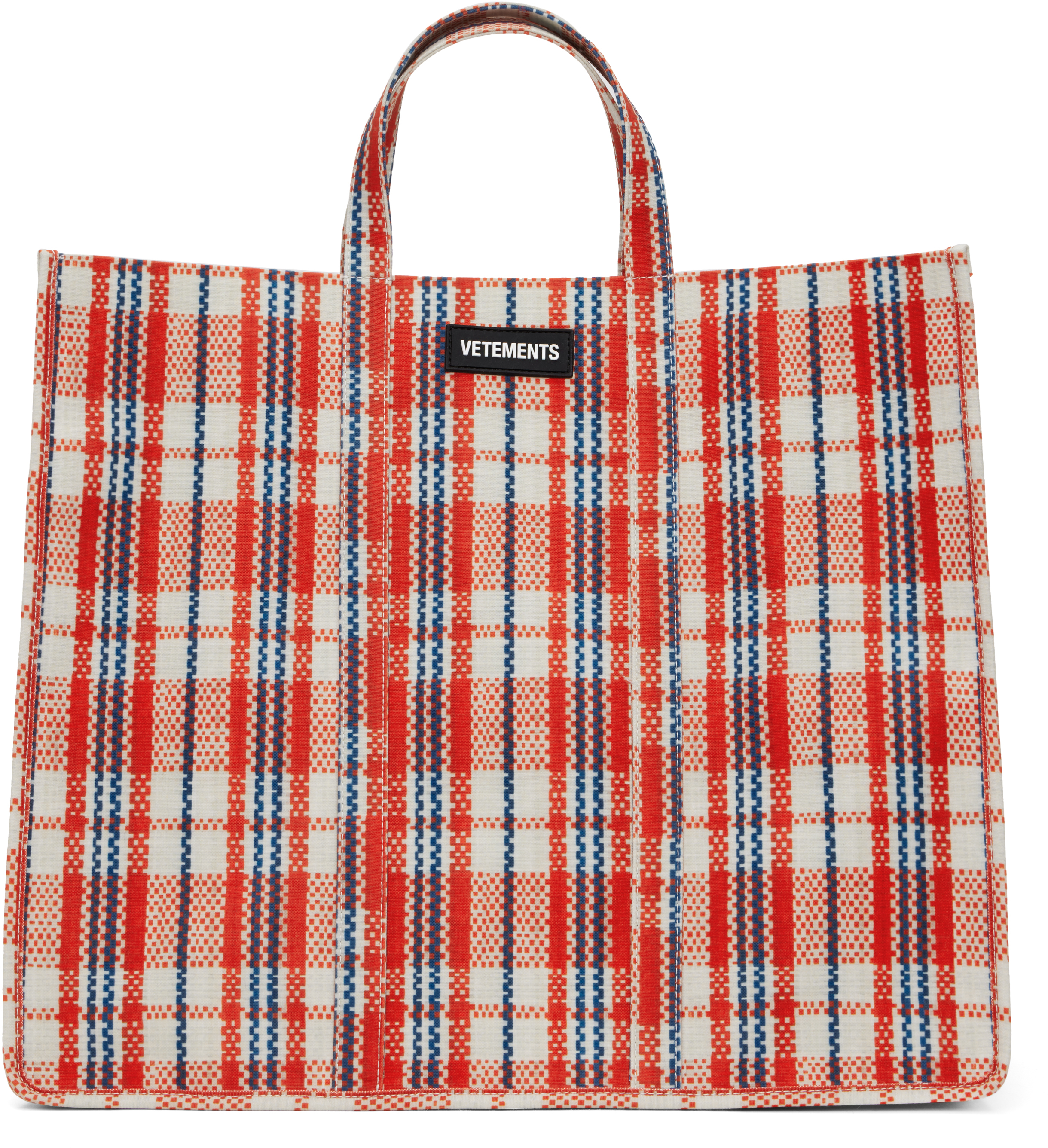 Red Barbes Shopper Tote