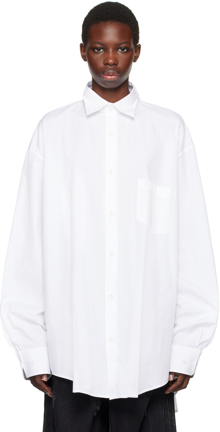 White Front-Back Classic Shirt