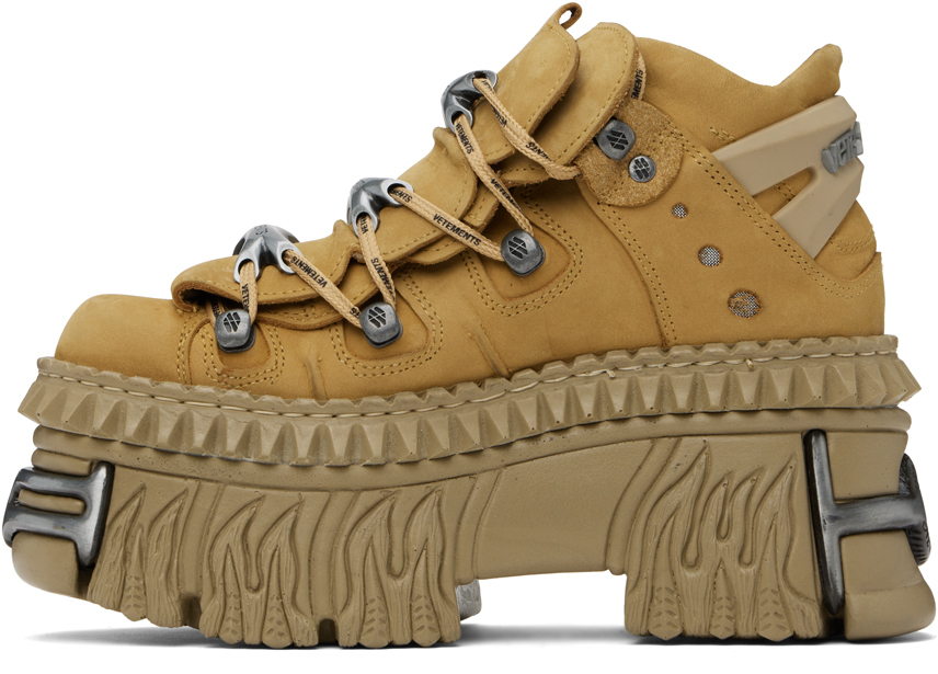 Tan New Rock Edition Platform Sneakers - Thumbnail 3