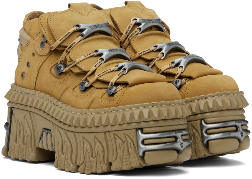 Tan New Rock Edition Platform Sneakers - Thumbnail 4
