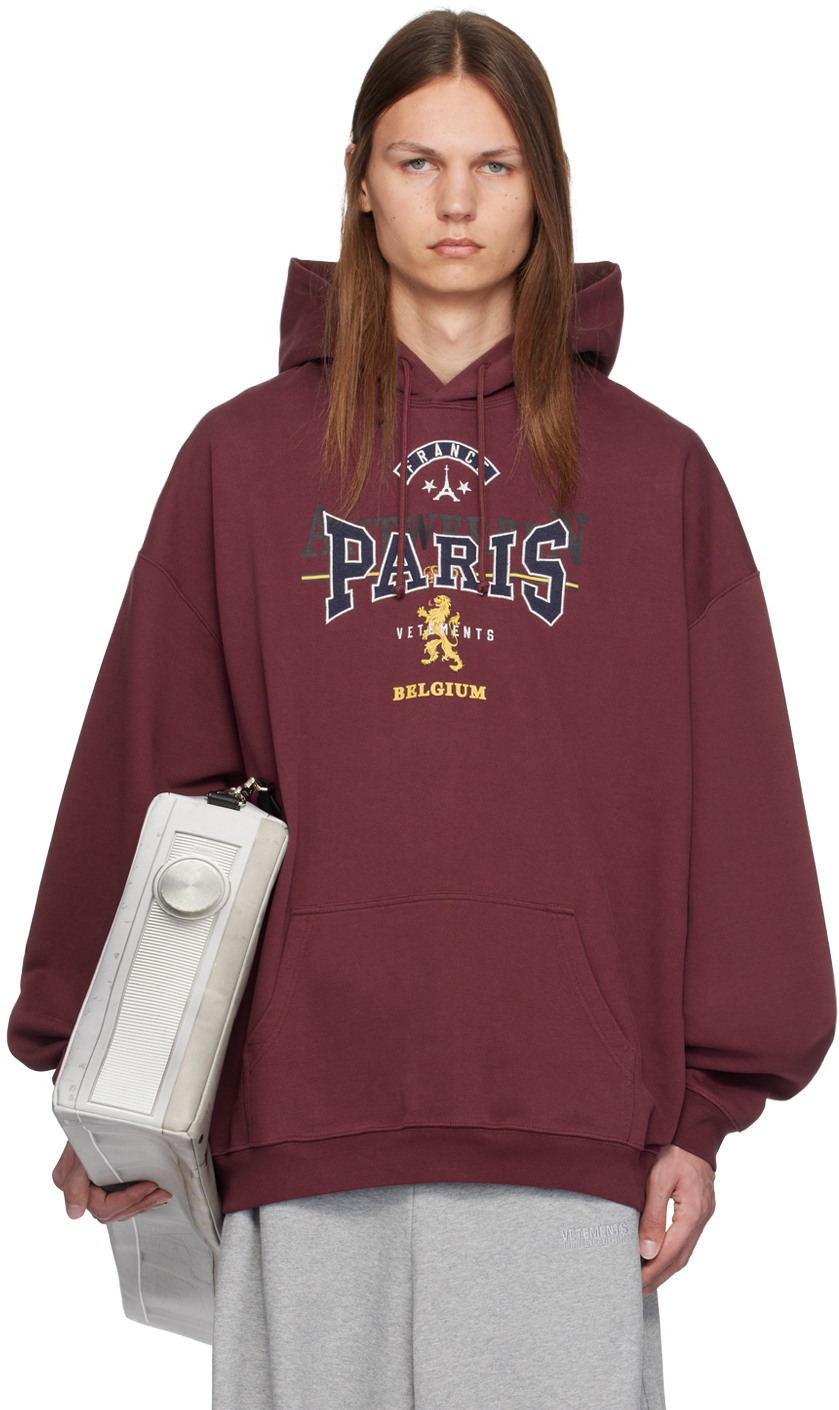 Burgundy Tourist Hoodie