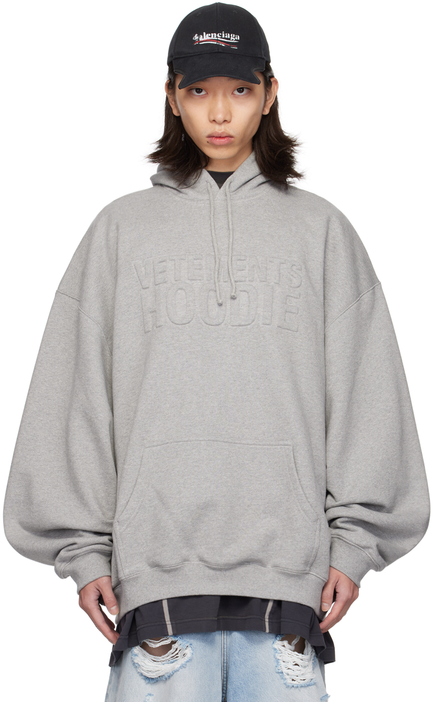 Vetements gray hoodie sale