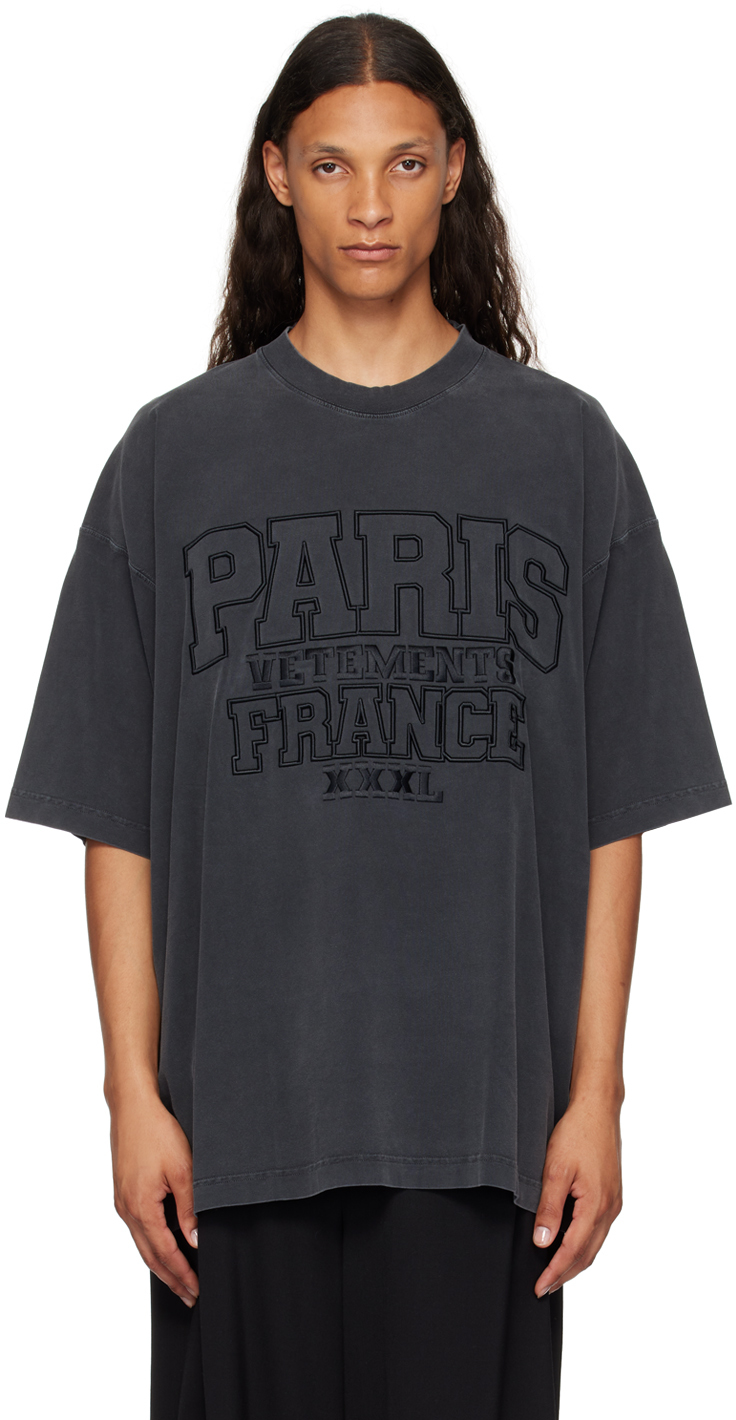 Vetements T-shirt  Men Color Black In Washed Black