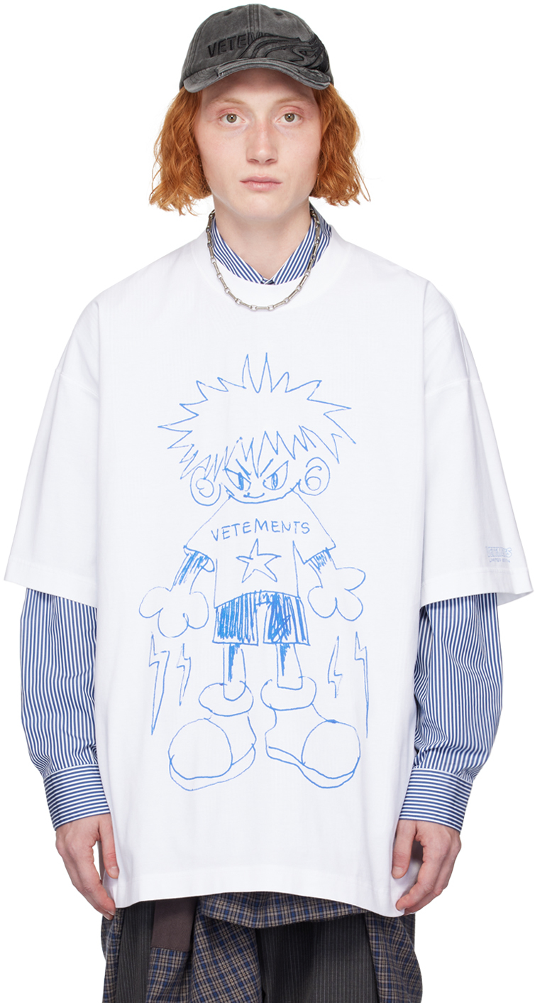 White Drawing T-Shirt